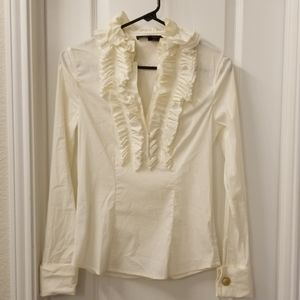 BCBG Maxazria Ruffle top XS